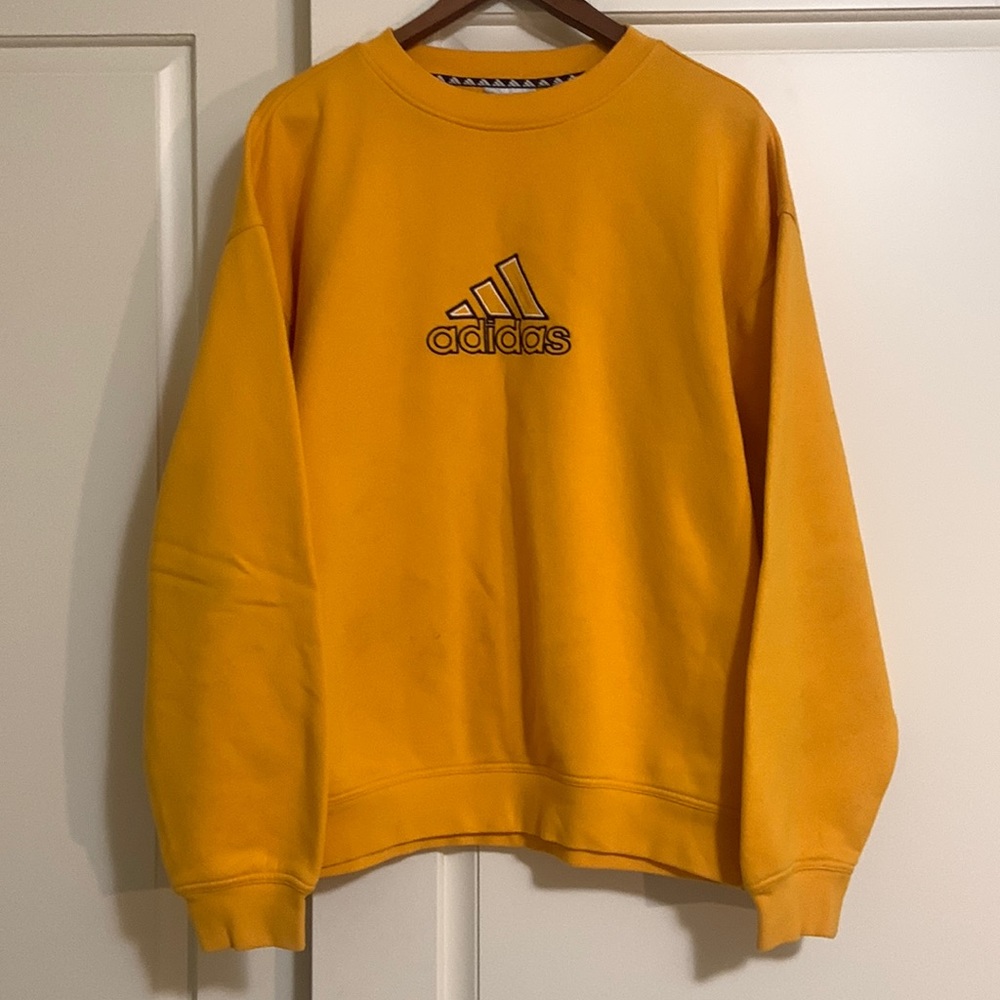 Vintage Yellow Adidas Crewneck